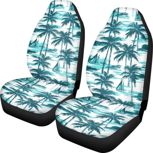 Housses de siège de voiture avant housse couvre sieges turquoise