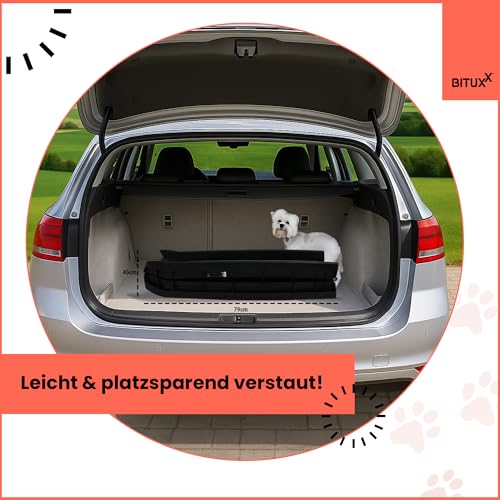 BITUXX® Hunderampe Hunde Einstiegshilfe Autorampe Hundetreppe Hundetransport Klappbar aus Kunststoff