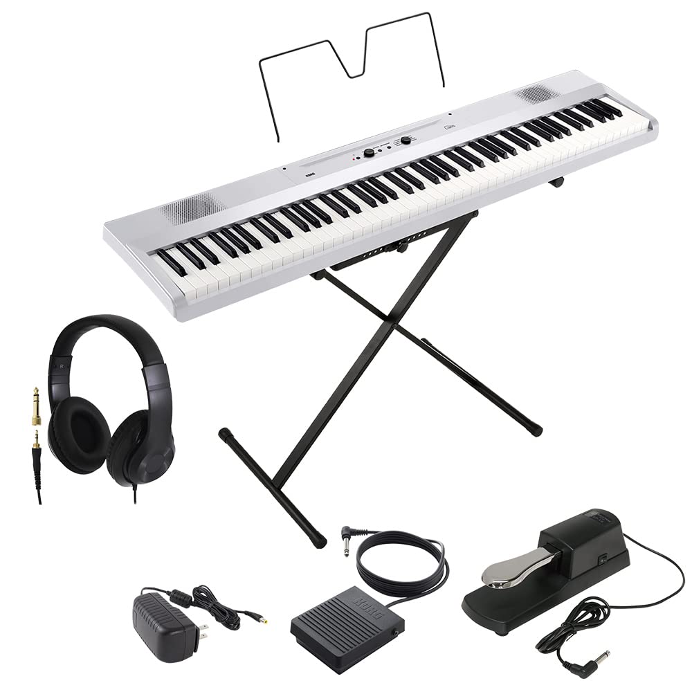 Amazon | KORG L1SP PW パールホワイト キーボード 電子ピアノ