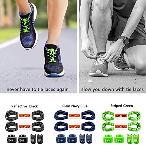 Image of UpUGo Elastic Shoe Laces, No Tie Shoe Laces Tieless for Kids, Adults, Elderly, One Size Fit All