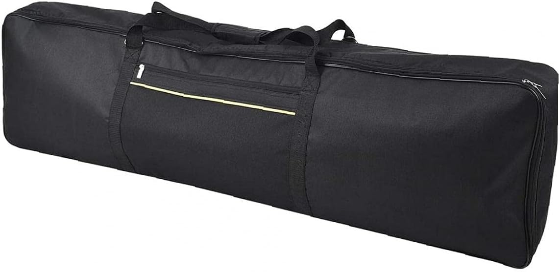 Sac de transport pour clavier 88 touches avec poignées et double fermeture éclair - Housse imperméable robuste et réglable - Portable