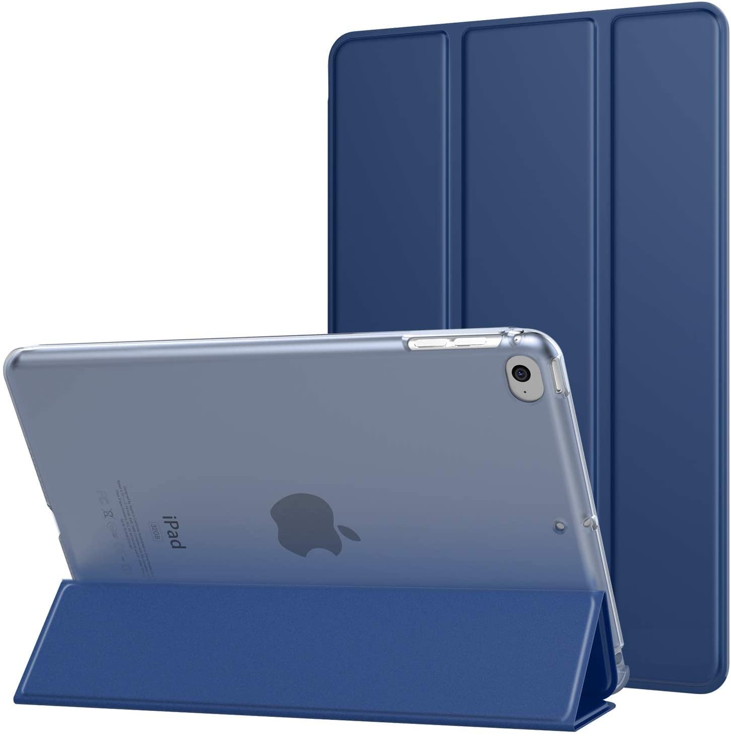 MOCA Case for 7.9" inch iPad Mini 5 / Mini 4 iPad Mini A2133 A2124 A2126 A2125 A1538 A1550 Translucent Back Stand Flip Cover case (Navy) (B07TWL7K3J) Amazon Price History, Amazon Price Tracker