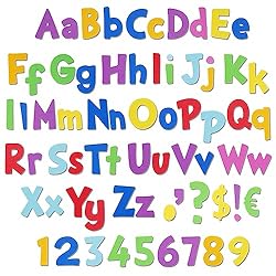 Alphabet and number foam stickers