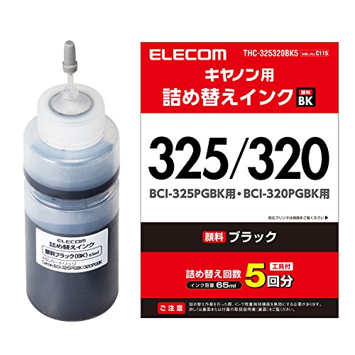 ELECOM - 新品 ELECOM THC-325320BK5 Canon用詰め替えインク 51dE2MBGwWL.jpg