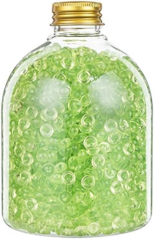 Fishbowl Beads for Crunchy Slime, Clear Vase Filler Beads, Crunchy Slime Beads, Slime Charms 14 OZ, Color Beads for Homemade Slime, DIY Slime Making, Green Beads