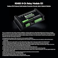 Waveshare Industrial Modbus RTU 8-Ch Relay Module (D) With Digital Input And RS485 Interface, Multi Isolation Protection Circuits, 7~36V Power Supply – Ansicht 3