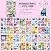 1000+ Pcs Cute Scrapbook Stickers Travel Laser Sticker Book for Adult Korean Stickers for Journaling Diary 64 Page Purple+Pink