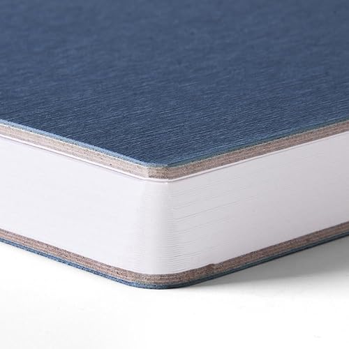 Miniatura 3 de Cuaderno de bocetos cuadrado de tapa dura azul profundo, 4.7 x 4.7 pulgadas, 42 hojas de libro de arte de 250 GSM, papel ultra suave, ideal para