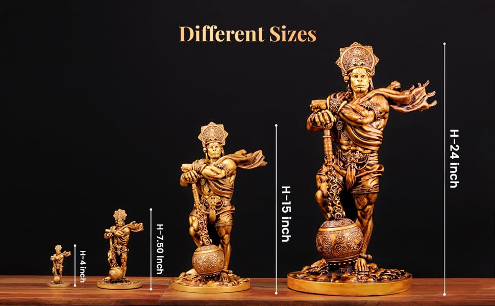 Image of Artarium Bahubali Hanuman Idol for Home Decor & Mandir (2 Feet), Standing Bajrang Bali Hanuman Ji Murti, Large Anjaneya Pavan Putra Decorative Showpiece for Temple, Living Room & Gift