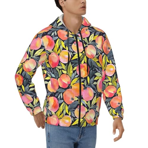 Sweat à fermeture éclair homme en polyester doux grande taille