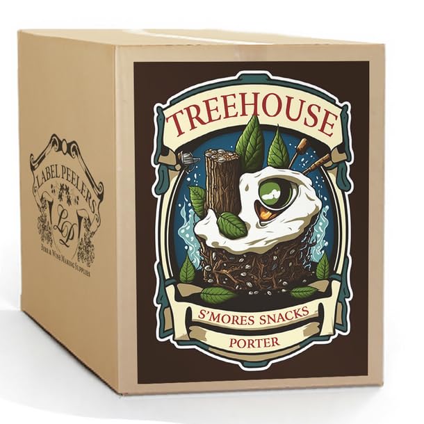 Label Peelers Treehouse S'more Snacks Porter Beer Kit