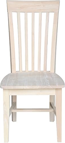 Miniatura 10 de Juego de 2 sillas altas de comedor Mission color madera de parawood, mejora tu experiencia gastronómica, mancha o pintura en cualquier color,