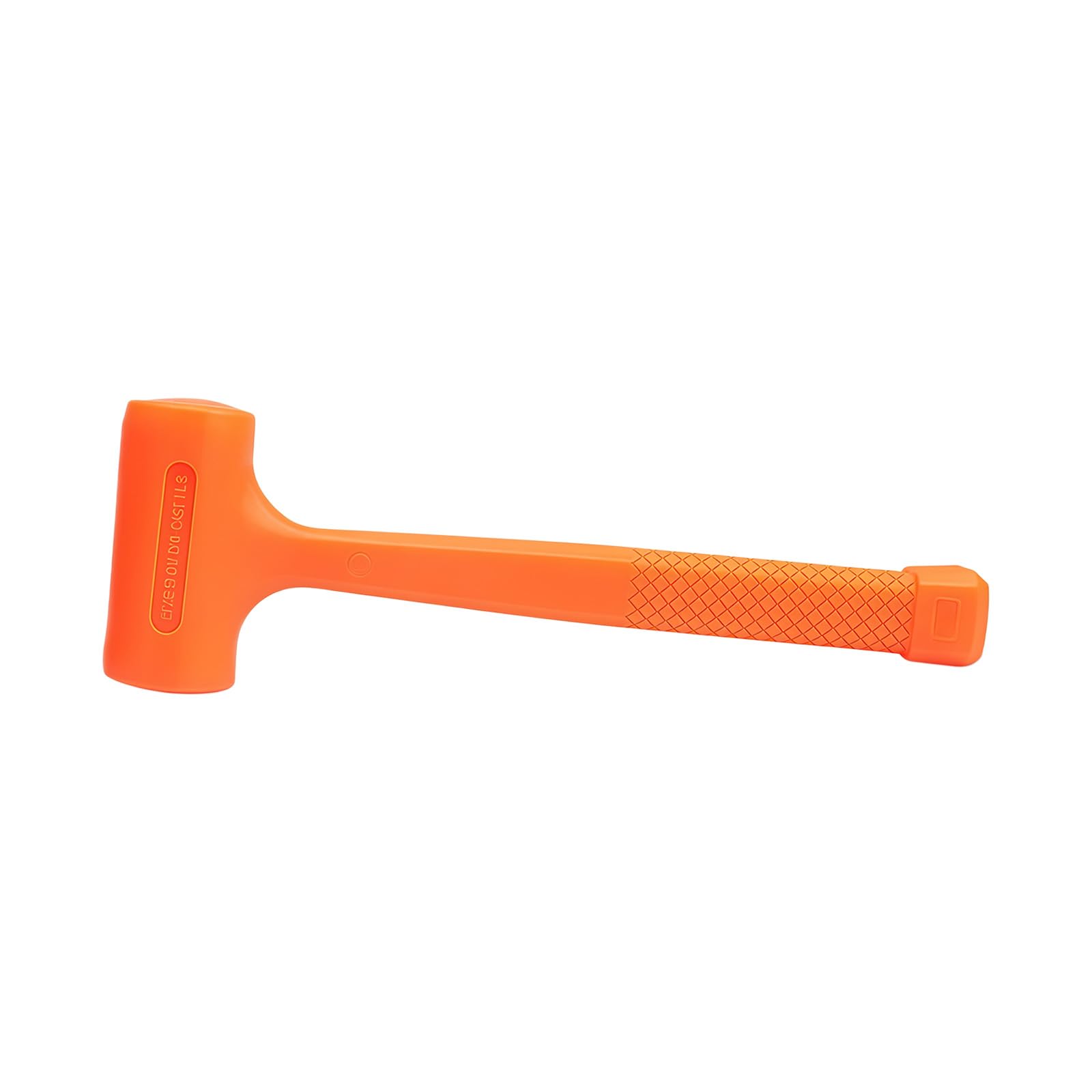Piceioep Shock Absorbing Rubber Hammer In Orangeness For Mechanics Craftsmanship Metalwork And Construction Workshop Use Shock Absorbing Rubber Hammer