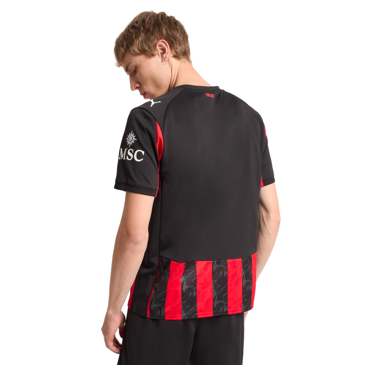 A.C. Milan - Maglia Gara Home, Stagione 2025/2026, Maglietta da Calcio, Prodotto Ufficiale, Adulto, XS