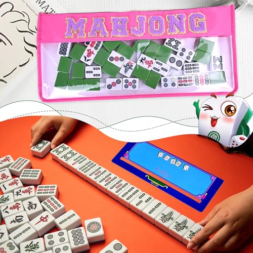Bolsa para Mahjong Americano con cierre y accesorios miniatura 6