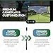 SLX MicroSim Indoor Mobile Golf Simulator: Fun Interactive Golf with Motion Sensor and Swing Stick for Indoor and Outdoor Golfing - Compatible with Android, iOS, PC (E6 Connect, GSPro, CreativeGolf)
