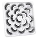 ALICROWN Fuzzy Mink Lashes, Faux Mink Eyelashes 3D Volume Lashes Pack Handmade Dramatic Thick Crossed Fake Eyelashes Soft Reusable 10 Pairs