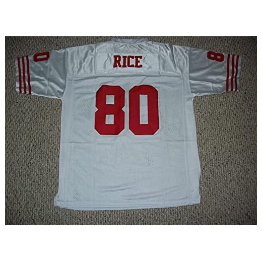 Jerry Rice Jersey #80 San Francisco Custom Stitched White Football Various Sizes New No Brand/Logos Size M