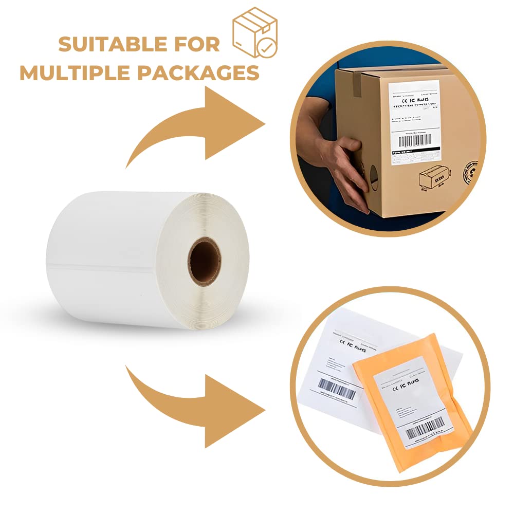 Etichette Spedizione 8.5x5.5 Pollici Etichette Spedizione Vuote Autoadesive 8,5 X 5,5 Pollici - 2 Per Foglio, Mezzo Foglio, Per Pacchi E Buste Fogli Etichette Mezza Pagina - Foto 6