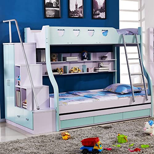 Escalera para cama alta doble que evita caídas y ahorra espacio infantil 3