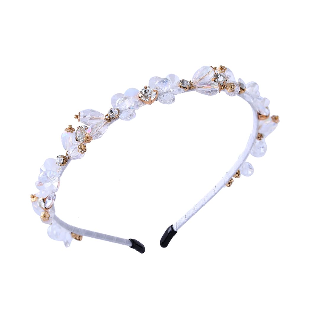 Set Cerchietto Glitter E Orecchini A Corredo | Fascia Larga Con Strass E Paillettes | Oro O Nero Per Feste E Quotidiano