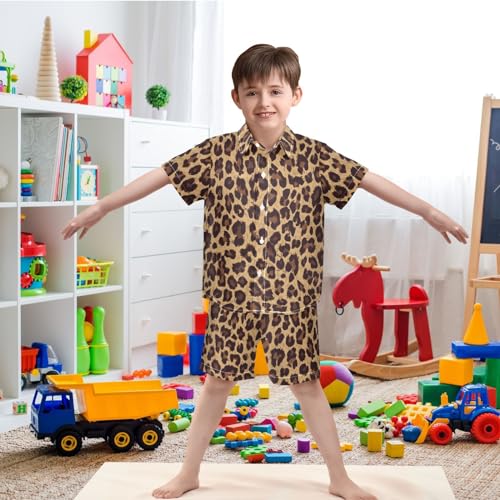 Image of visesunny Little Boys Short Sleeve T-Shirt Beach Shirts for kids children Casual Shorts Set Summer Clothes Outfits
