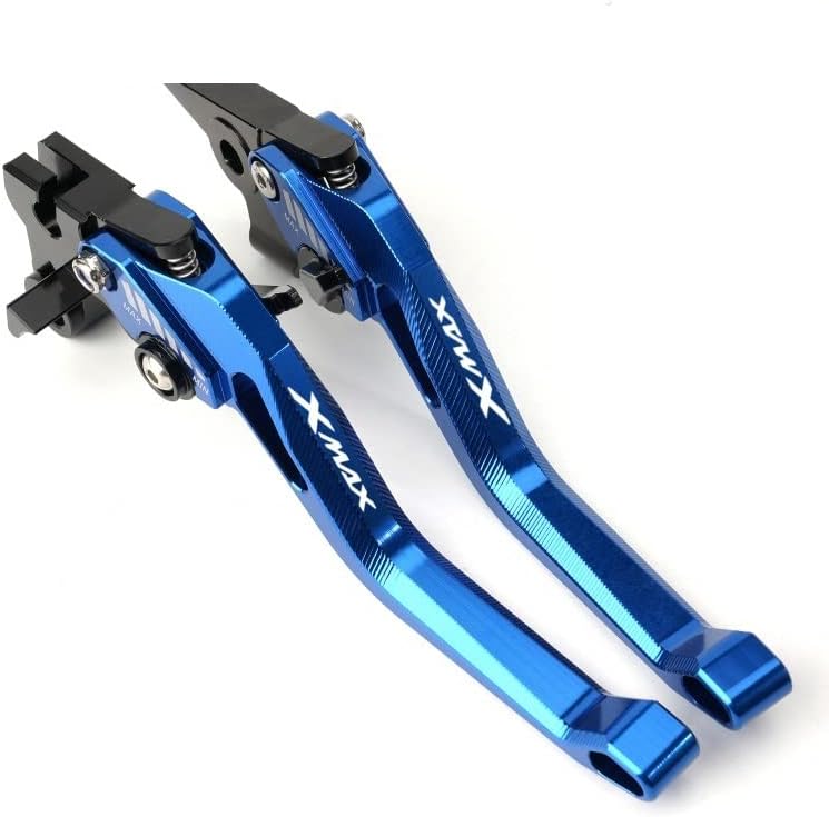 Miniatura 6 de QQLADY Z 3D Rhombus - Juego de palancas de embrague de freno corto CNC para Yamaha Xmax 300 X-MXA125 250 400 2017 2018 2019 2020 X (color negro)