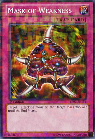 Amazon.com: YU-GI-OH! - Mask of Weakness (BP02-EN174) - Battle Pack 2: War  of The Giants - 1st Edition