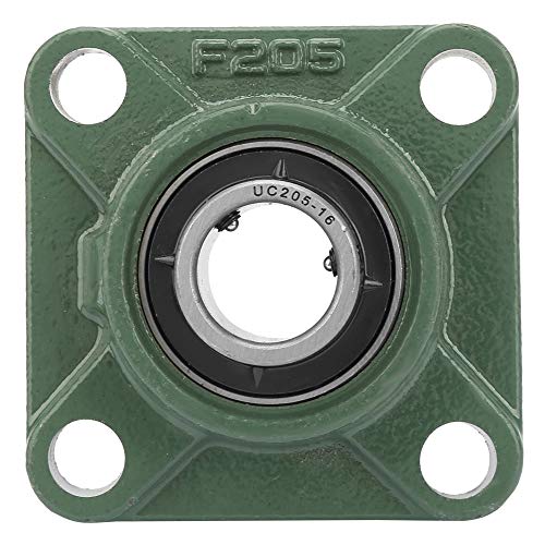 BORDSTRACT Ucf205/205-16 Pillow Block Bearings, 30mm/25.4mm Inner Diameter, High Strength Steel, Pre Lubricated: Square Bearing for Various Machinery
