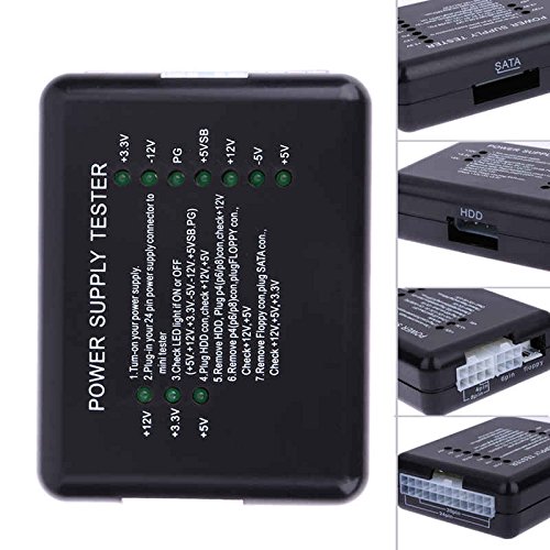 ERTIANANG 2017 Power Supply Tester Checker LED 20/24 Pin For PSU ATX SATA HDD CDROM Tester Checker Meter Measuring For PC Compute NIL5