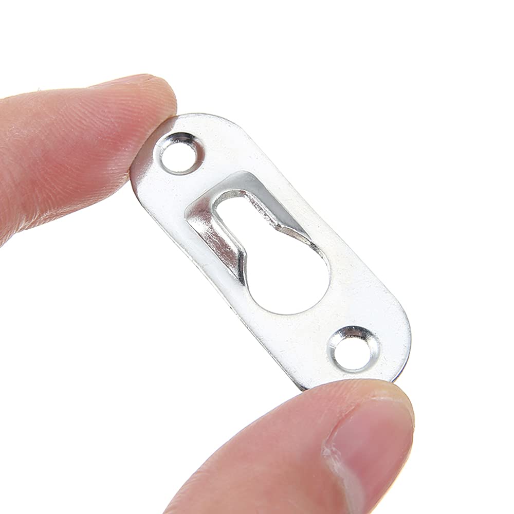 20 Pcs Picture Hooks Keyhole Picture Hangers With 40 Pcs Screws Metal Fasteners 70 Mm X 16 Mm Wall Hooks For Picture Cabinet Frames Mirrors - View #9