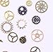 BIHRTC 100 Gram Mixed Color Antique Metal Steampunk Gears Charms Pendant Clock Watch Wheel Gear for Crafting, Jewelry Making Accessory (Assorted Color 1)