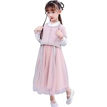 Cosplay Life Chinese Hanfu Dress for Girls Chinese New Year Dresses Short Sleeve Cheongsam Embroidered Autumn Outfit