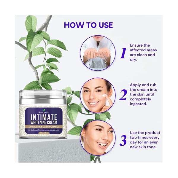 Beautzilla Moisturizing Intimate Area Dark Spot Corrector with Instant Results for Knees, Elbows, Underarms, and Thighs