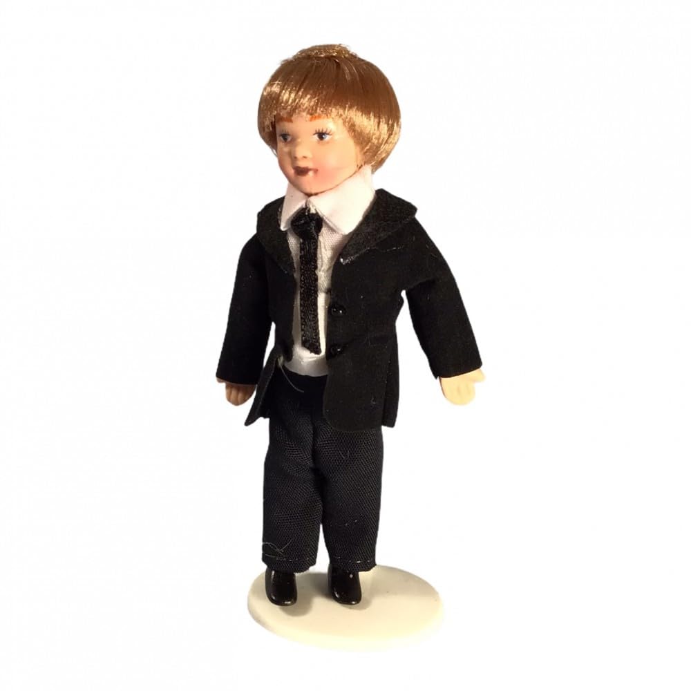 Dolls House Boy Doll In Suit (DP451) - 1:12 Scale Miniatures | Minimum World