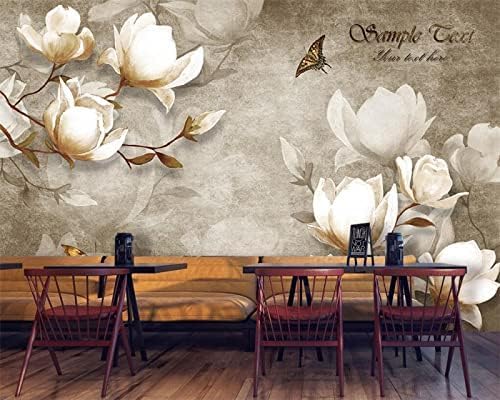 Papier peint 3D fleurs rétro XLMING 200x140 cm pour salon et chambre