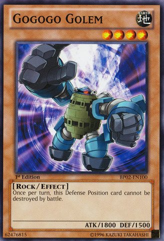 Yu-Gi-Oh! Gogogo Golem Card - BP02-EN100 Common From Battle Pack 2: War Of The Giants