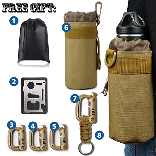 Monoki Military Tactical Backpack for Men, Large Army 3 Day Assault Pack, Molle Bag Rucksack, Emergency Backpack, Range Bag - Thumbnail 7