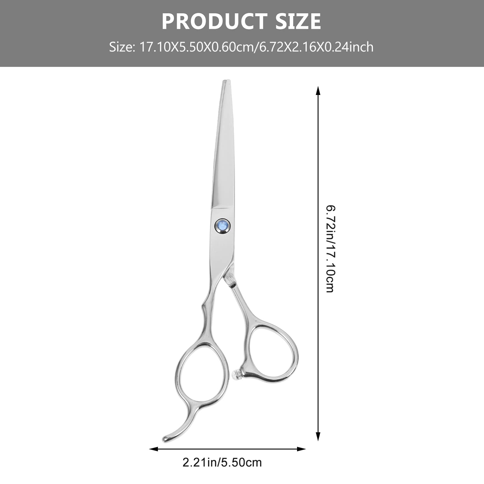 Ipetboom Left Handed Hair Scissors 6 Inches Professional Stainless Steel Scissors Set of 2 for Barbers
