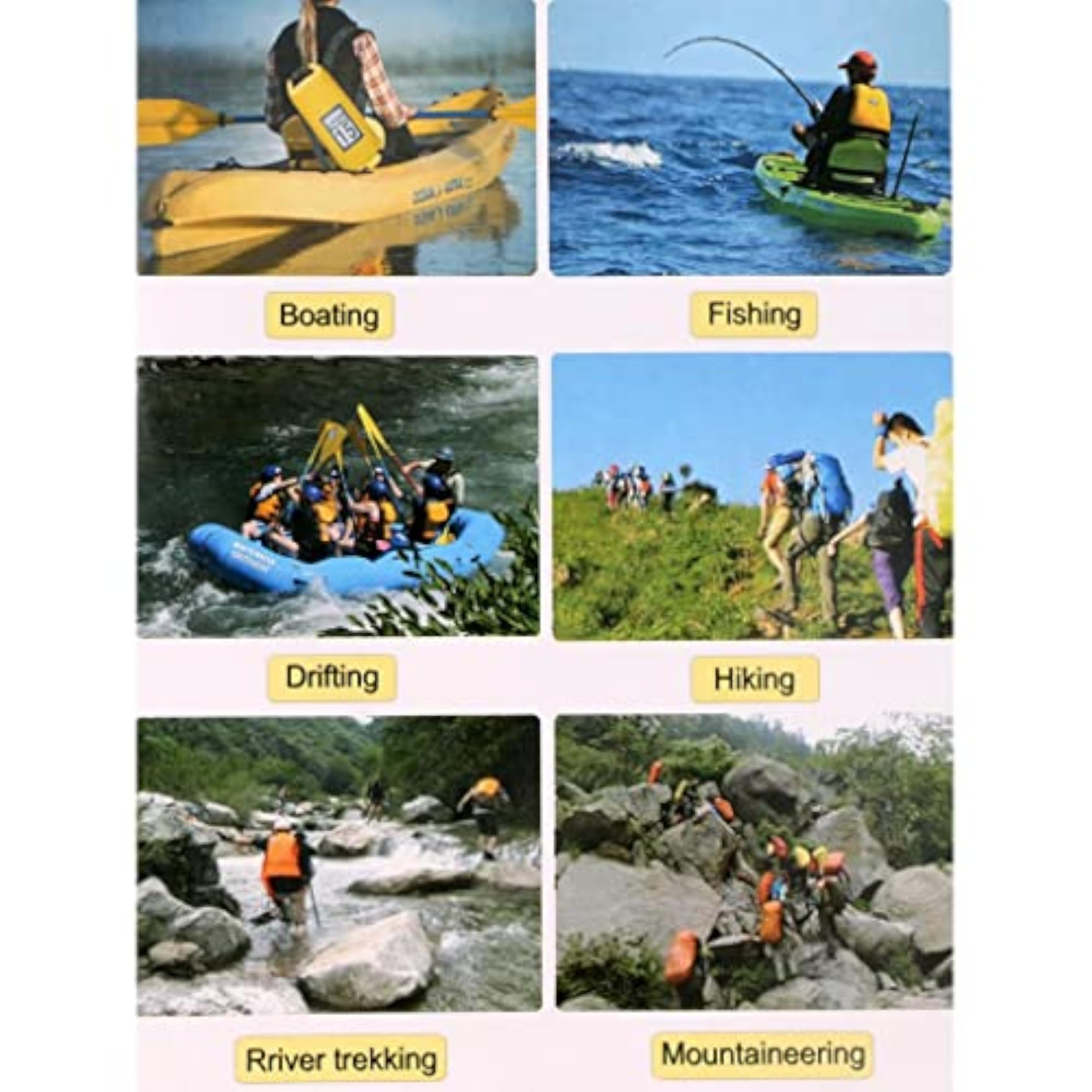 Waterproof Sack Backpack for Kayaking Travel