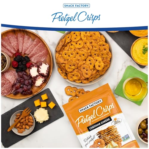 Image of Snack Factory Pretzel Crisps, Cheddar Cheese, 7.2 Oz