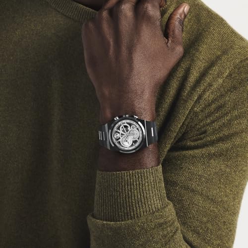Image of Movado Bold Quest Men's Skeleton Watch - Swiss Quartz Chronograph, Link Bracelet - Classic, Modern Luxury Fashion Timepiece for Him - 40mm