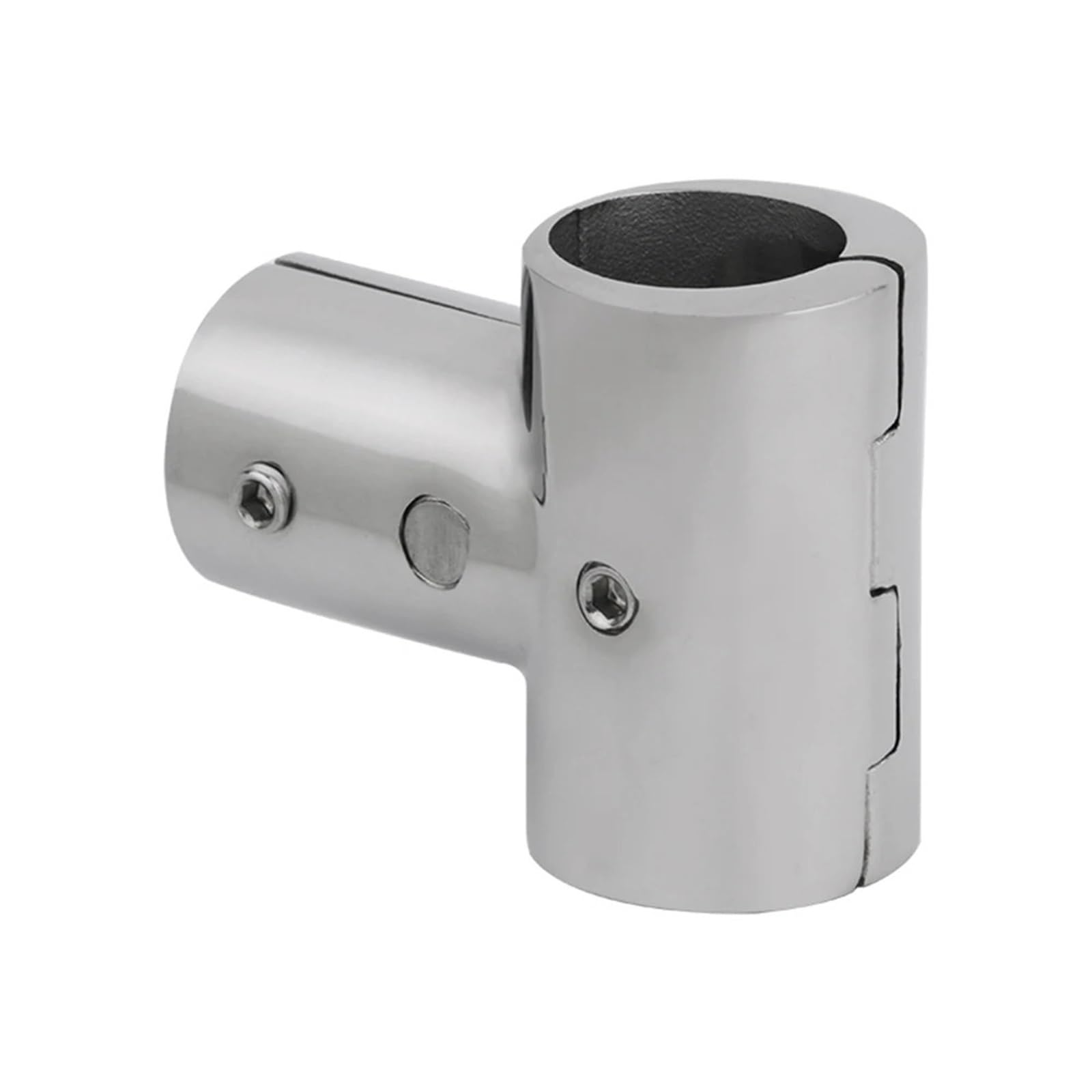 2 PZ Tubo Connettore Corrimano Barca Raccordo in Acciaio Inox 316 22/25mm Tee Raccordi Hardware Marino per Imbarcazioni