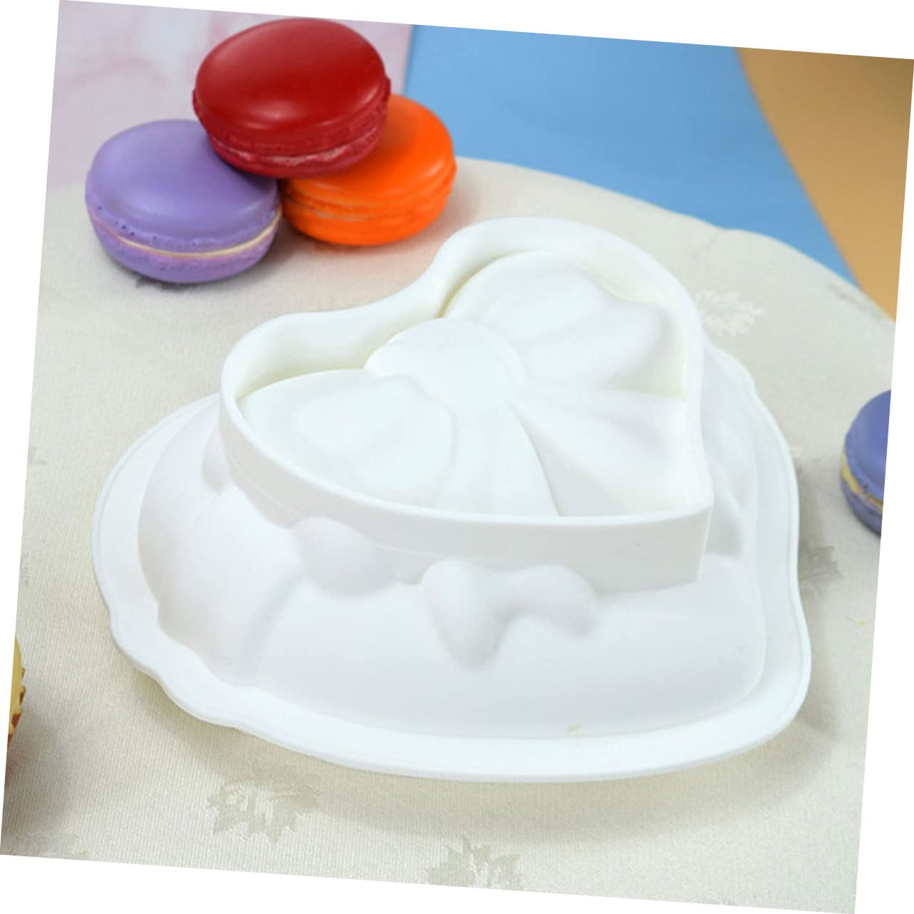 Cabilock 5 Moldes De Amor Para Asar Moldes De Silicona Para Hornear Pasteles Moldes De Chocolate Con Forma De Corazón Moldes De Silicona Para Dulces Moldes De Chocolate Bandeja De