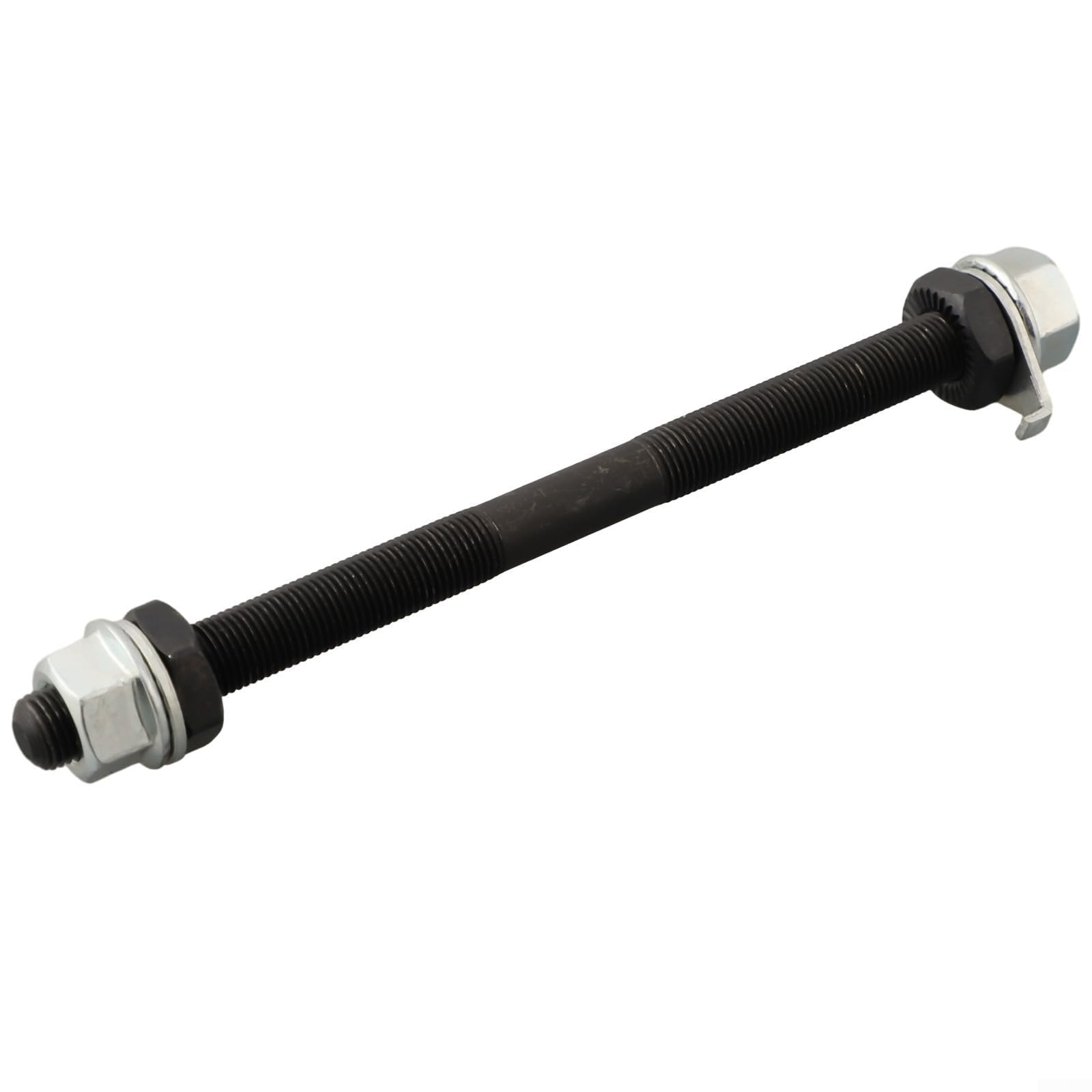 Mountain Bike Wheel Hub Axle Solid Metal Spindle Front 150mm Rear 180mm Shaft for Common Ball Hub Replacement, Cycling Component for Outdoor Riding(Front Axle)