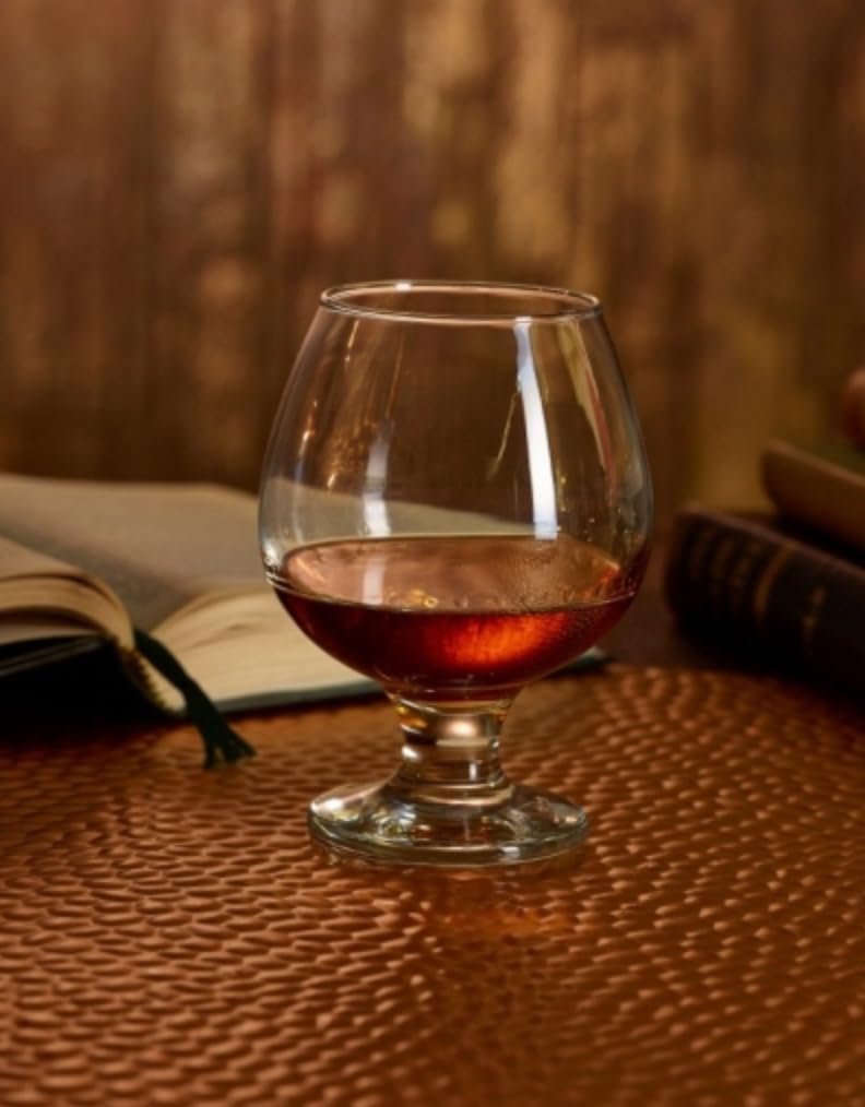 Juego de 2 calentadores de brandy con vaso de coñac de metal plateado con vela de té, calentador de brandy, bar, pubs y restaurantes