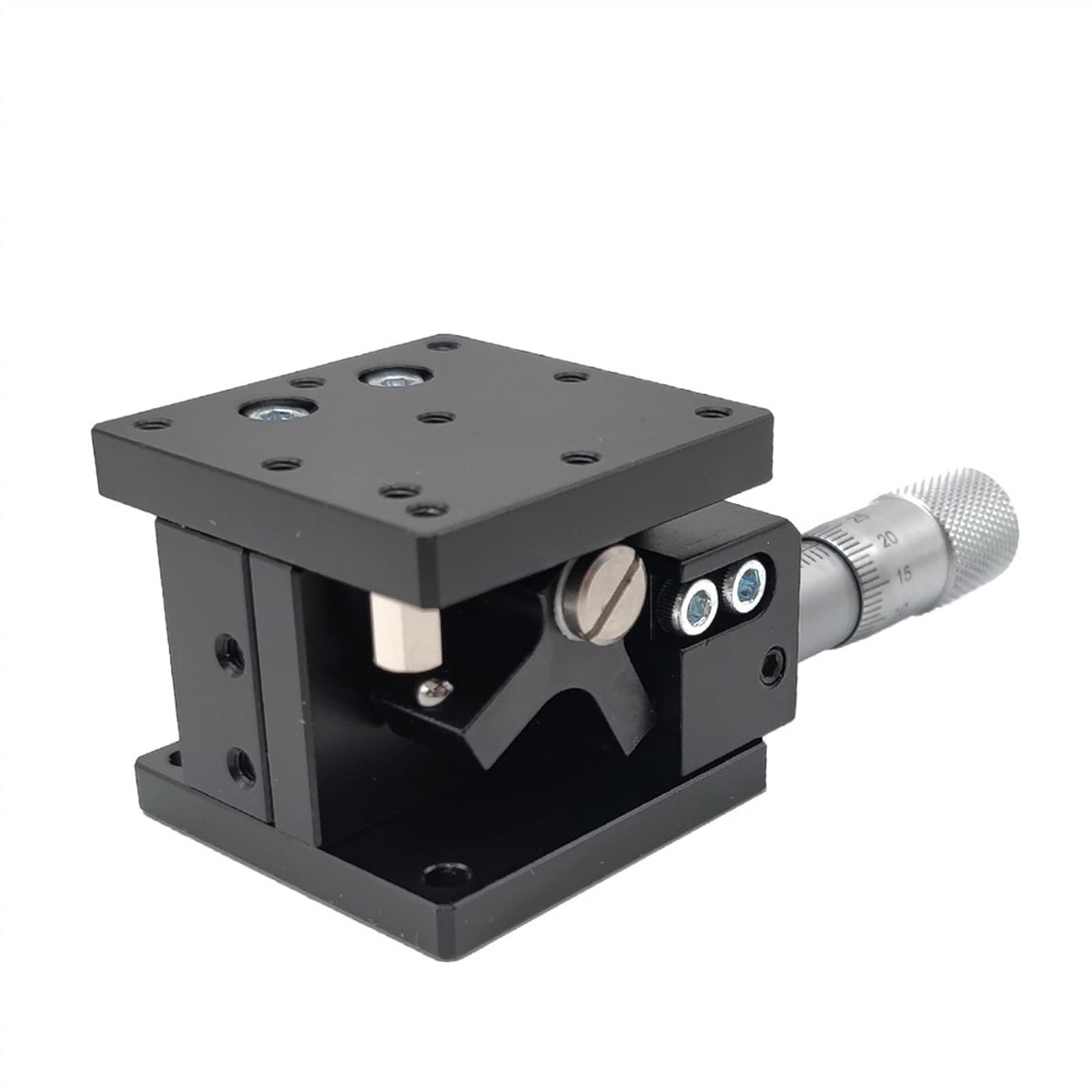 Guide lineari Spostamento Ottico Mobile dell'asse Z Piattaforma di Regolazione fine Sollevatori Regolabili in Altezza Tavolo Scorrevole 60x60mm Stazione di rifilatura