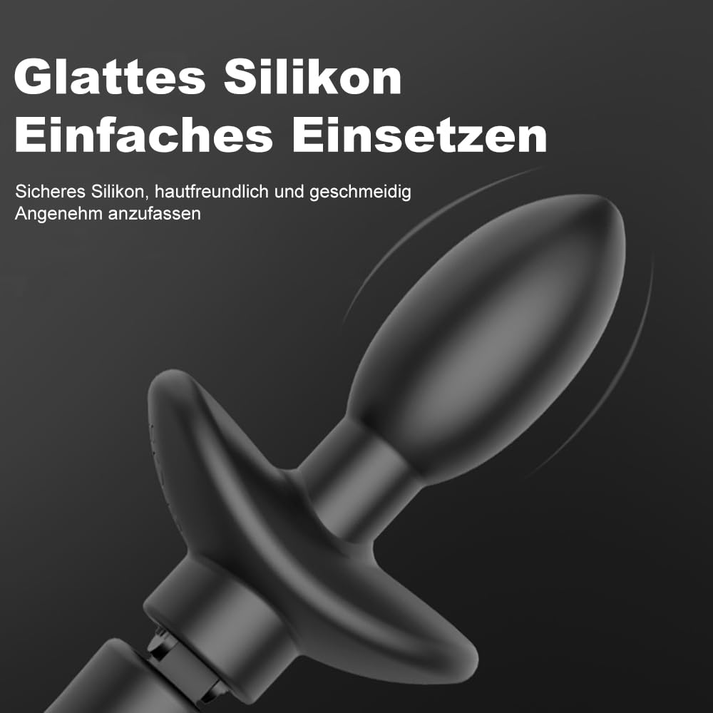 10 Vibrationsfrequenzen Analvibrator Fuchsschwanz Analplug Butt Plug mit 5 Modi SM Vibrator Bondage APP Fernbedienung Fox Tail Silikon Cosplay Stopper Vibration Masturbator Für Frauen Männer