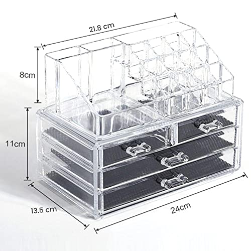 Clear Acrylic Makeup Organizer and Jewelry Storage Box - Image 7