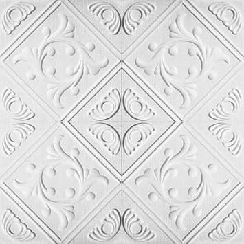 Antique Ceilings Anet White Decorative Styrofoam Ceiling Tiles for Glue-up Application